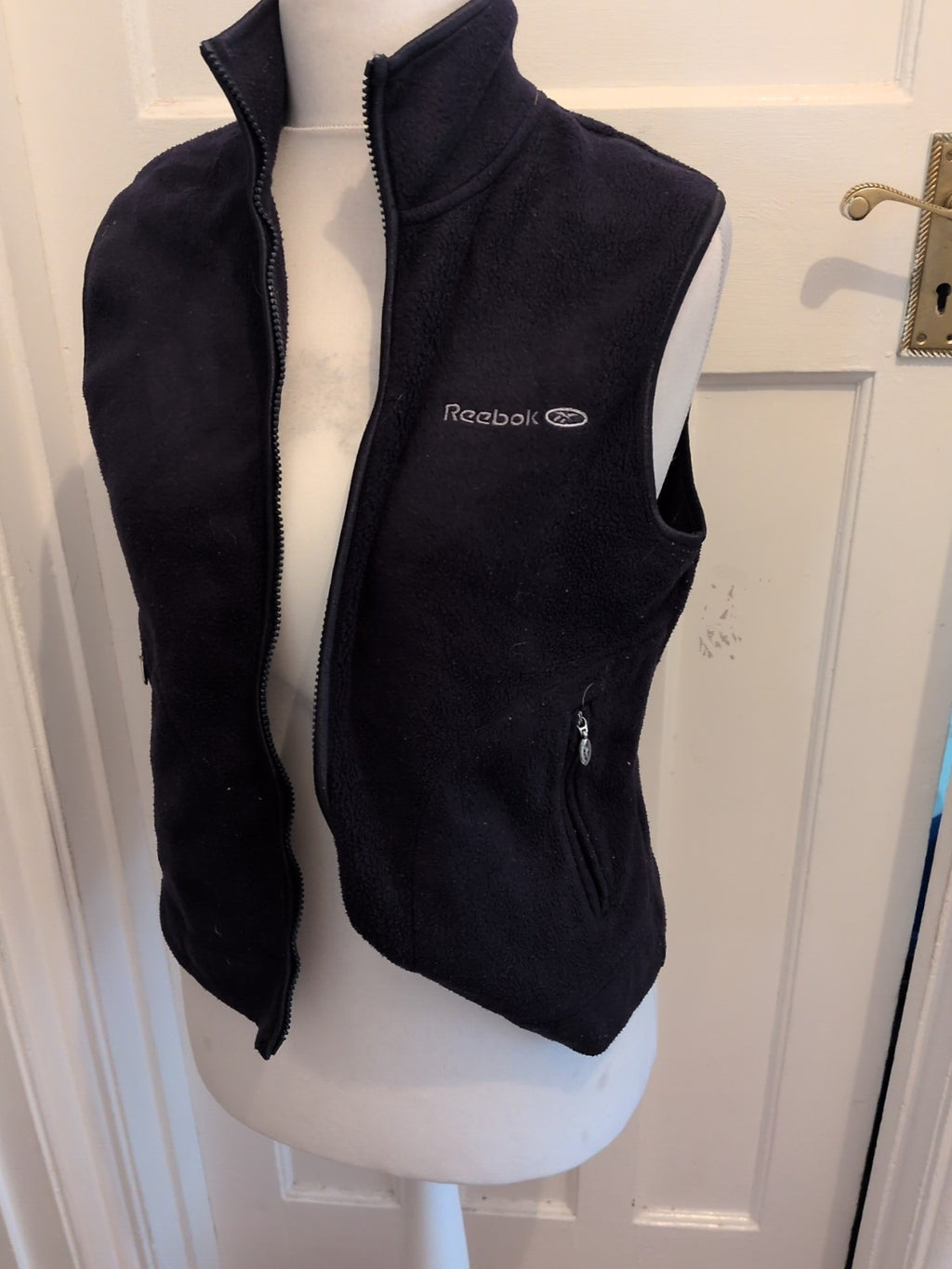 Reebok 14 Navy Full Zip Gilet Waistcoat