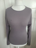 Ladies Size Small Grey Long Sleeved Tshirt
