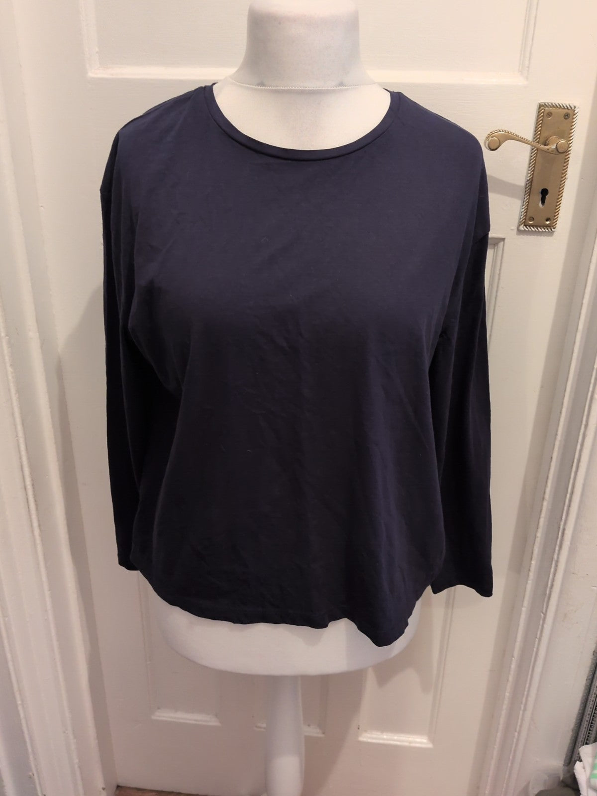 Primark 14-16 Dark Navy Long Sleeve T-shirt