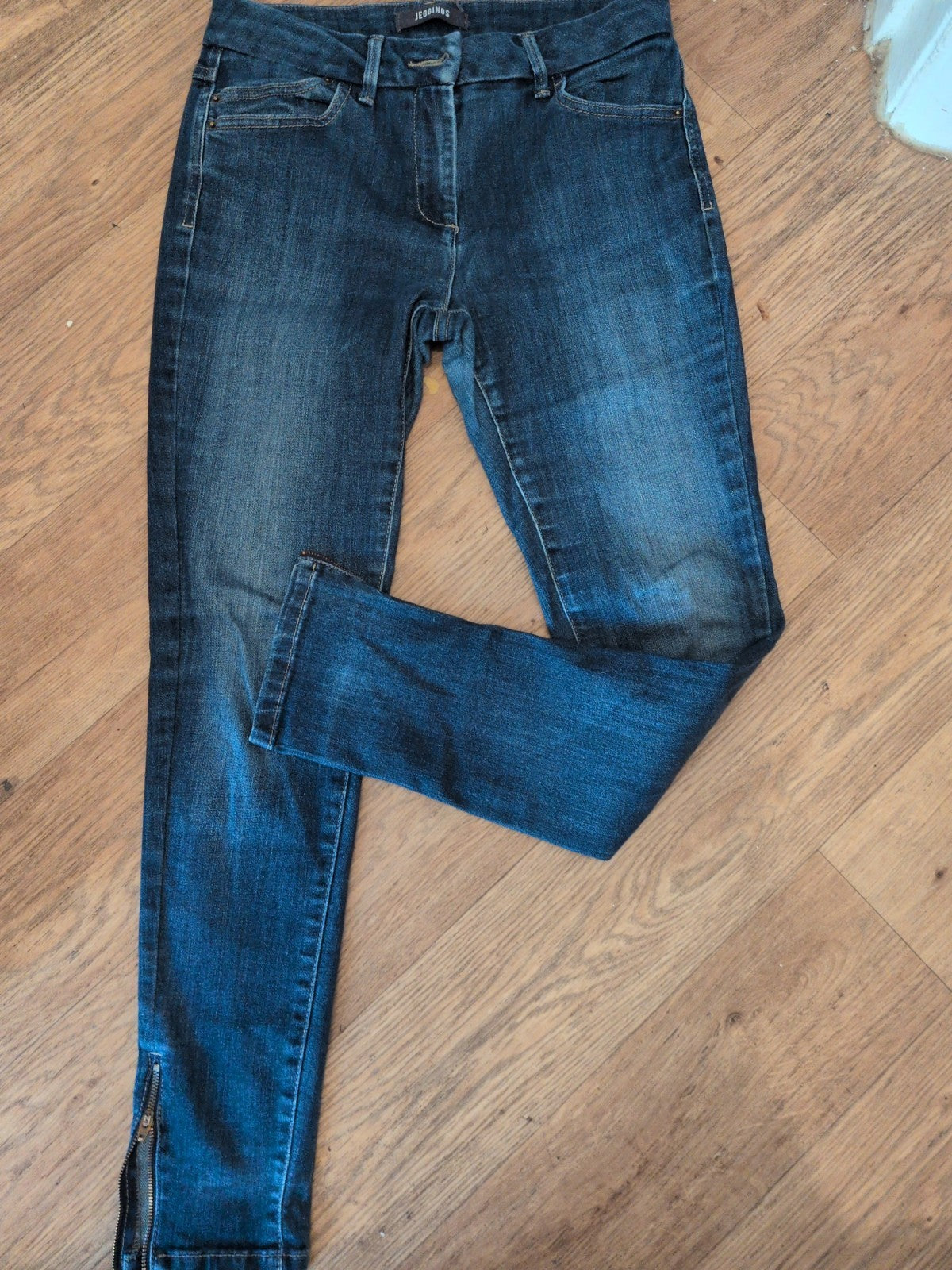 Ladies Marks And Spencers 10 Medium Zip Ankle Jegging