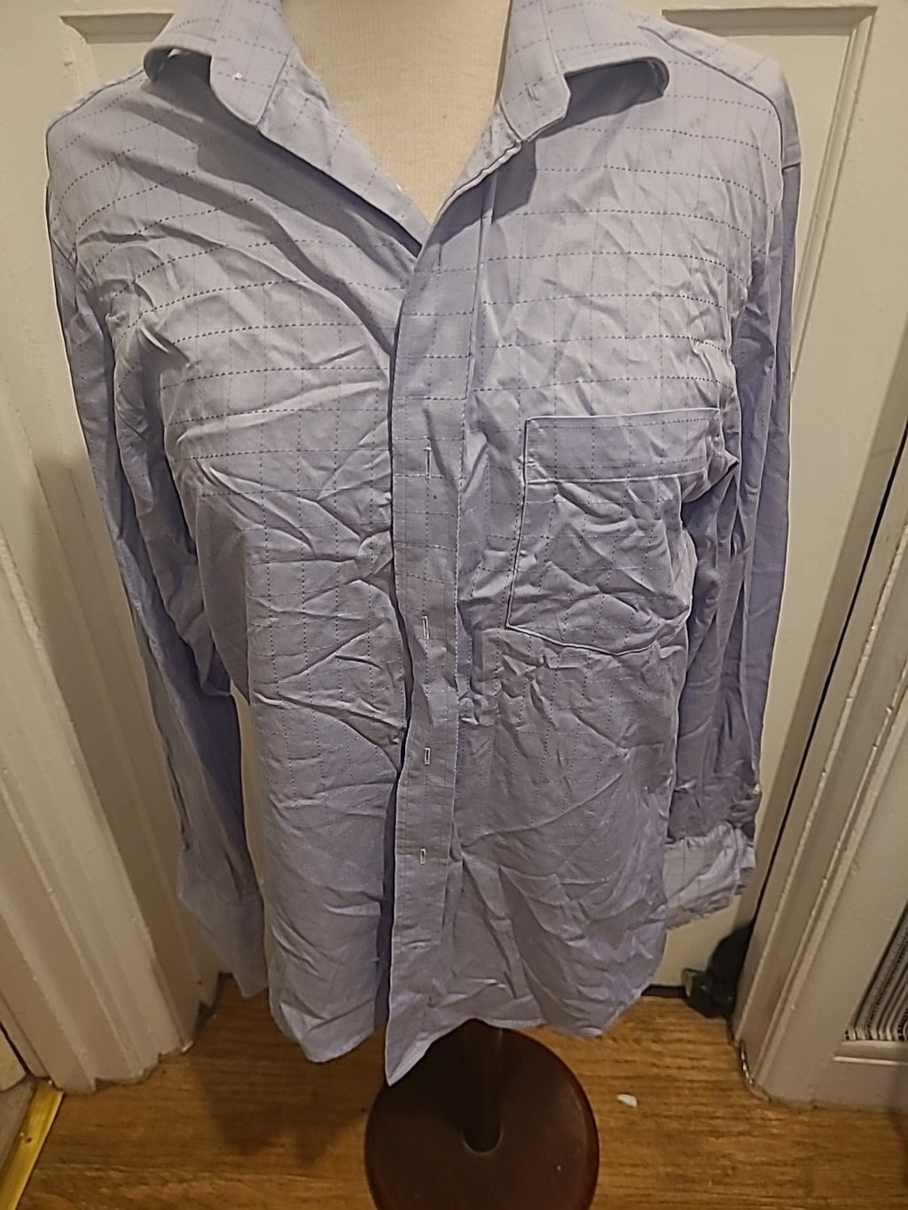 Mens Next Size 15" Luxury Superfine Cotton Purple Shirt