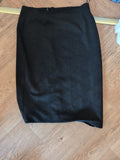 Ladies Tu Size 14 Black Pattern Midi Pencil Skirt