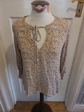 Ladies Suzy D Size Medium Multi Coloured Long Sleeved Tshirt