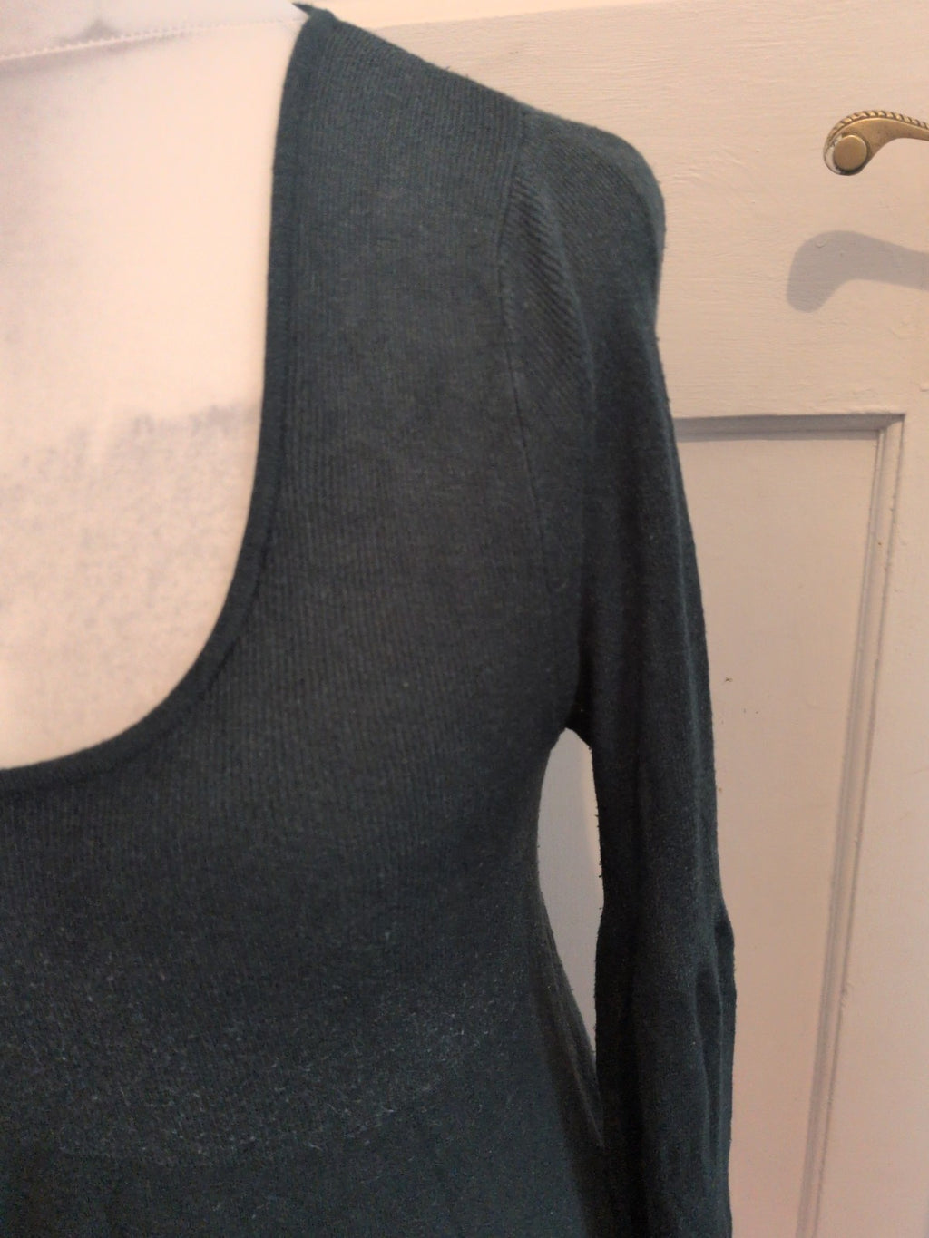 Primark 14 Dark Green Long Sleeve Blouse