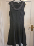 Ladies Next Size 6 Grey Scoop Neck Sleeveless Dress