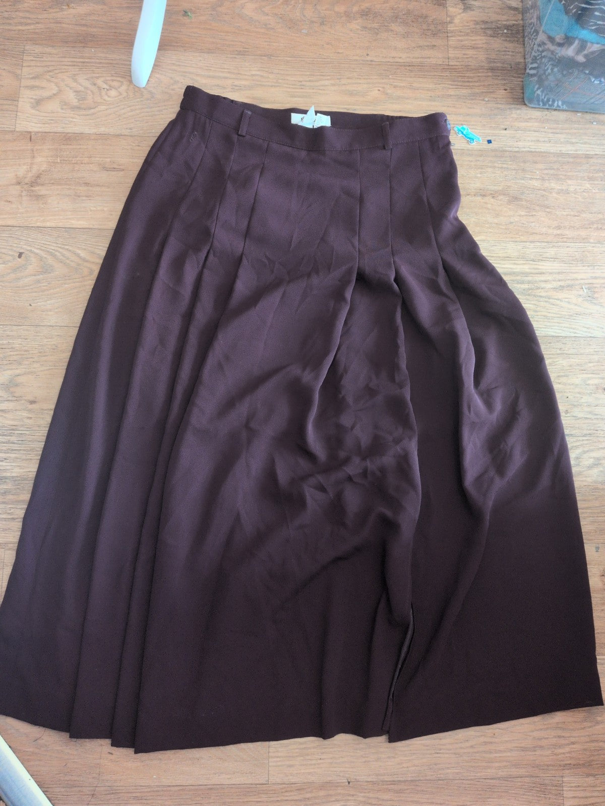 Gardeur 16 Purple Lined Long Length Flare Skirt