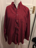 Burton Large Purple With Faint Navy Check Long Sleeve Soft Touch Shirt