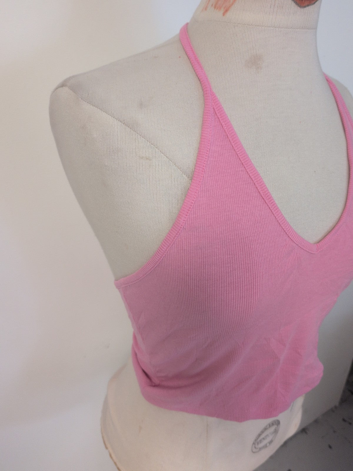 Ladies Cider Size Small Pink Sleeveless Halterneck Top