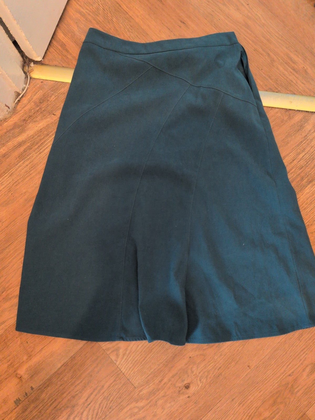 Damart 14 Teal Flare Skirt Midi-Long