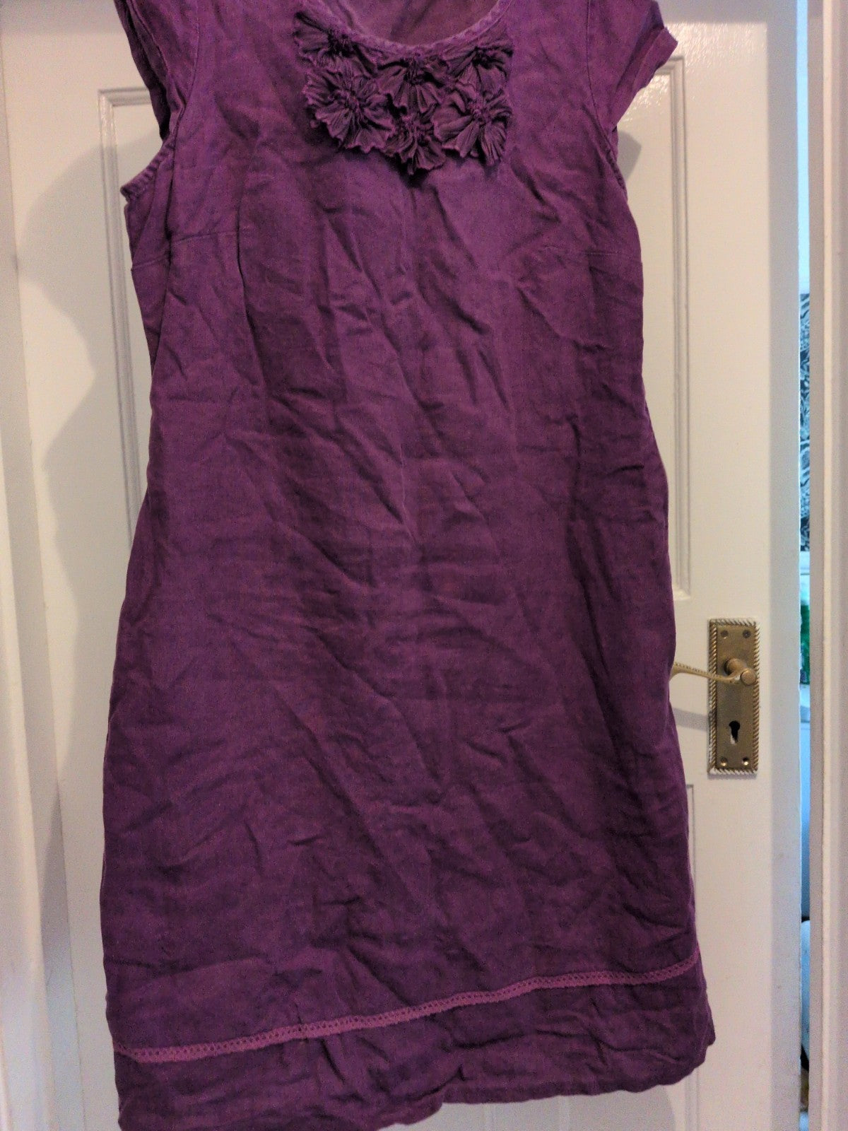 Per Una 14R Purple Sleeveless Dress Midi