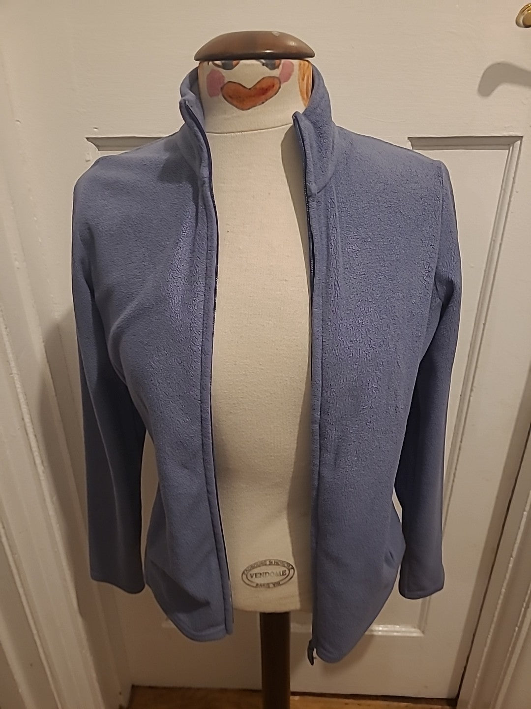 Ladies M&S Woman Size 8 Slate Coloured Zip Through Jacket