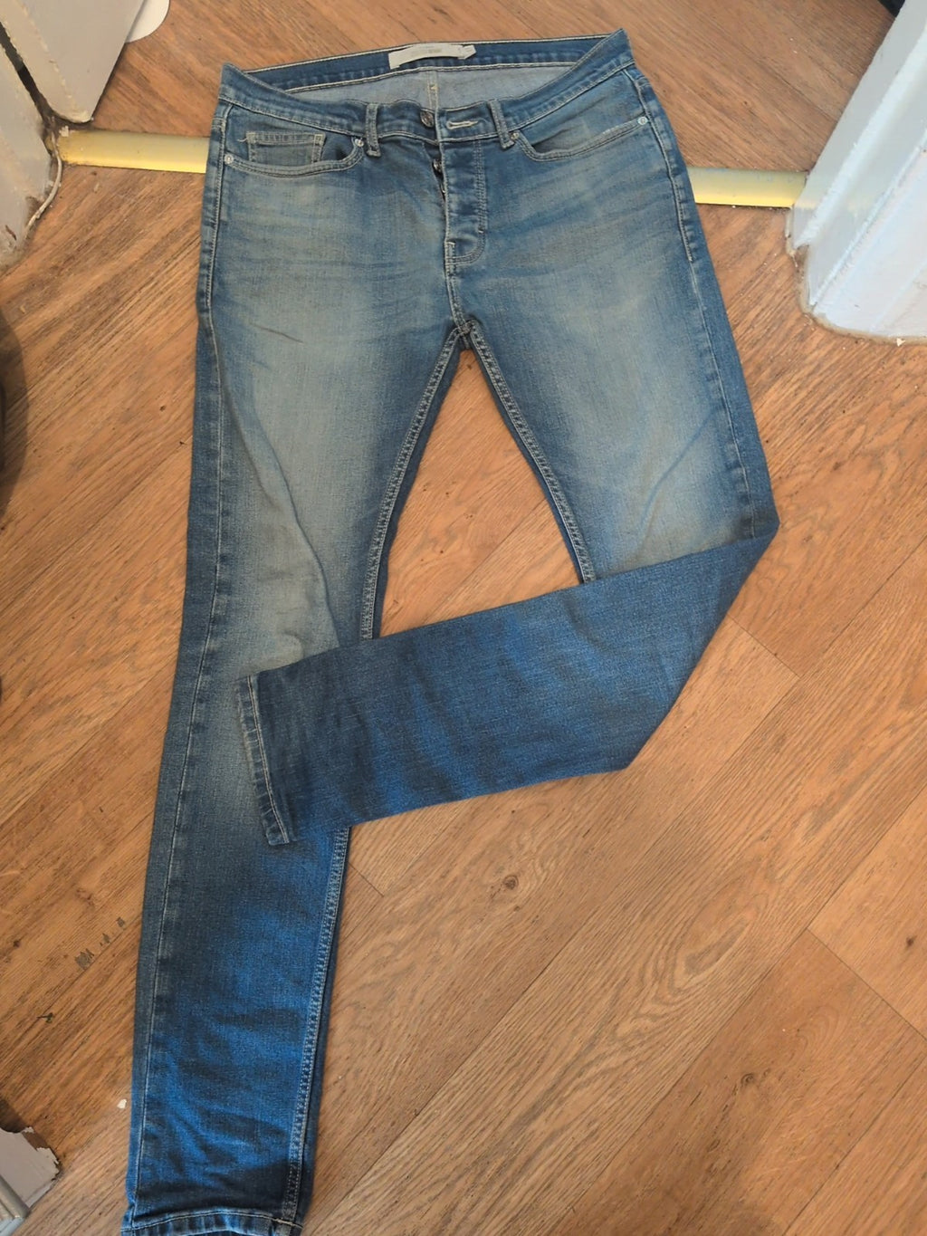 Topman 32L Stretch Skinny Jeans
