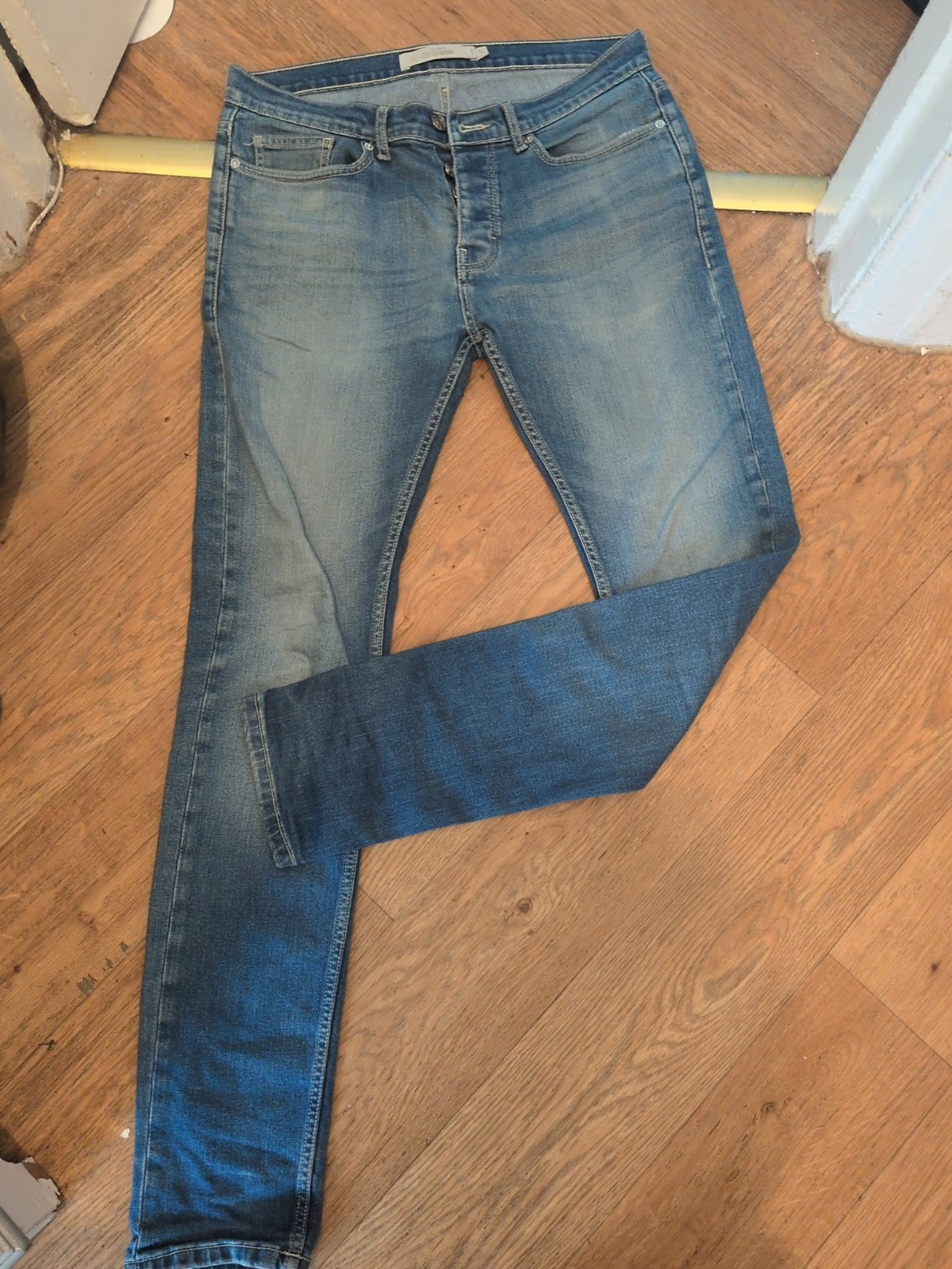 Topman 32L Stretch Skinny Jeans