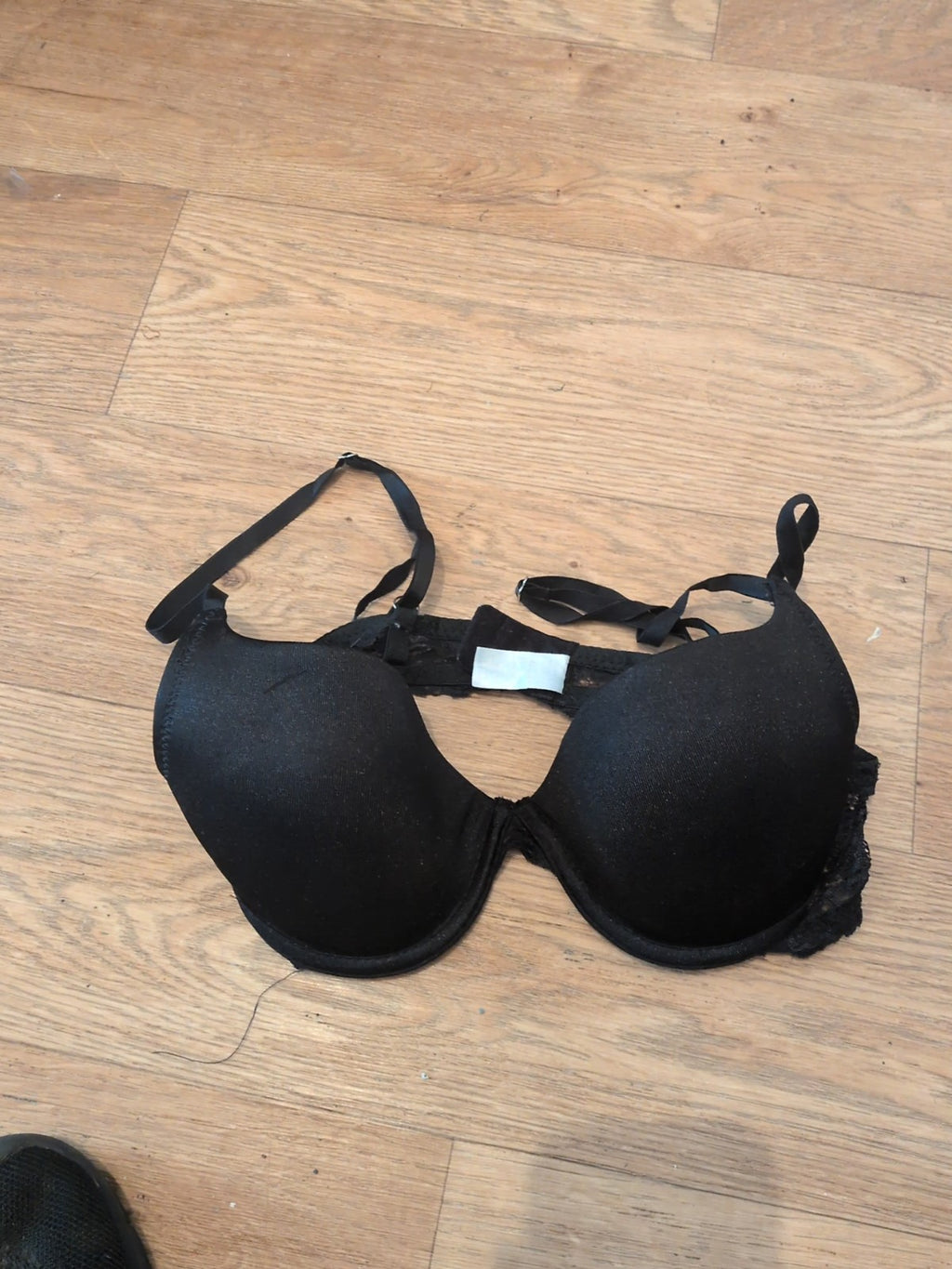 75B Black Padded And Wired Bra