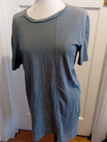Brand New Mens New Look Size Small Grey Seam Longline Tee