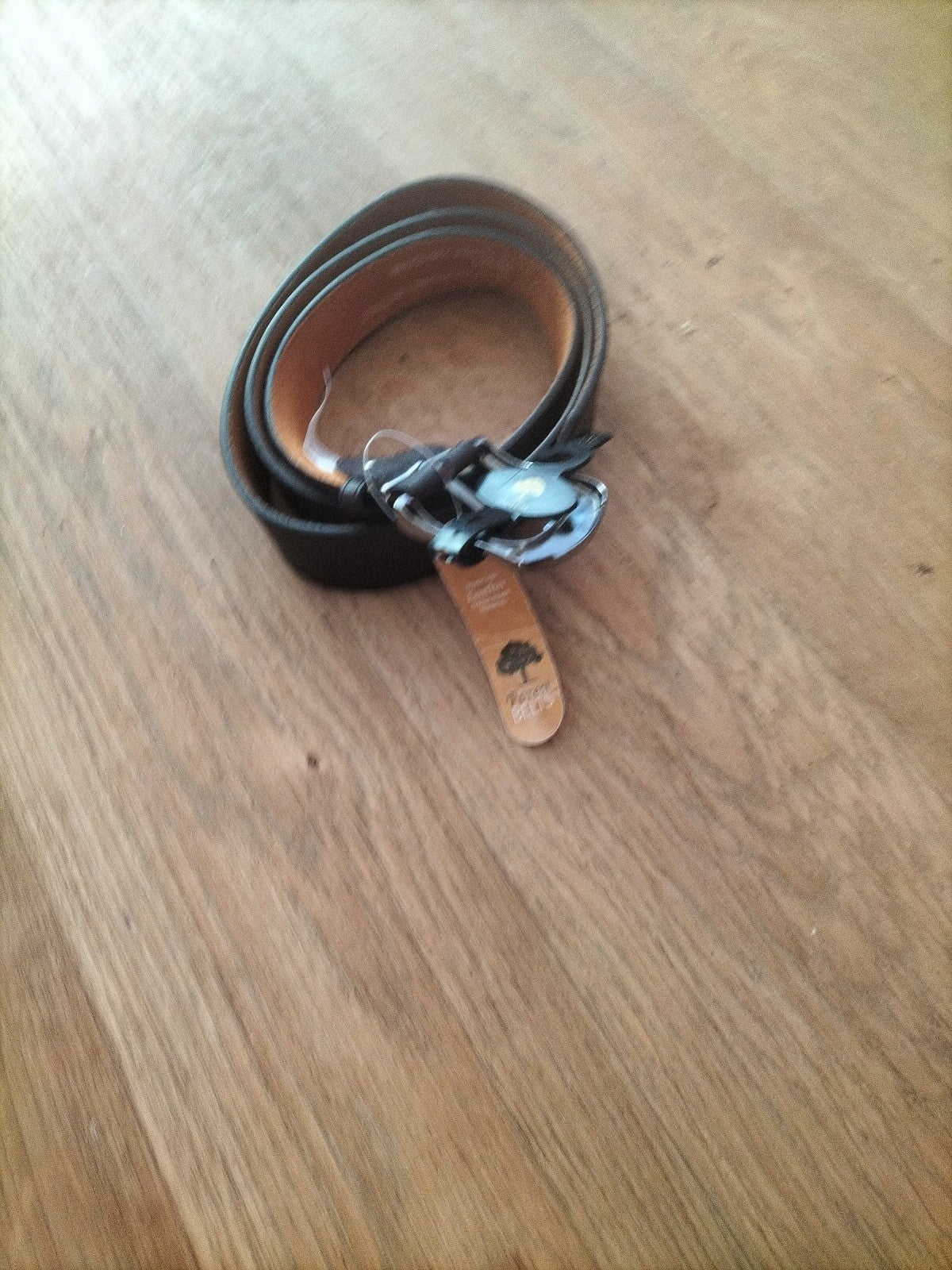 Brand New Mens Forest Size XXL Brown Leather Belt