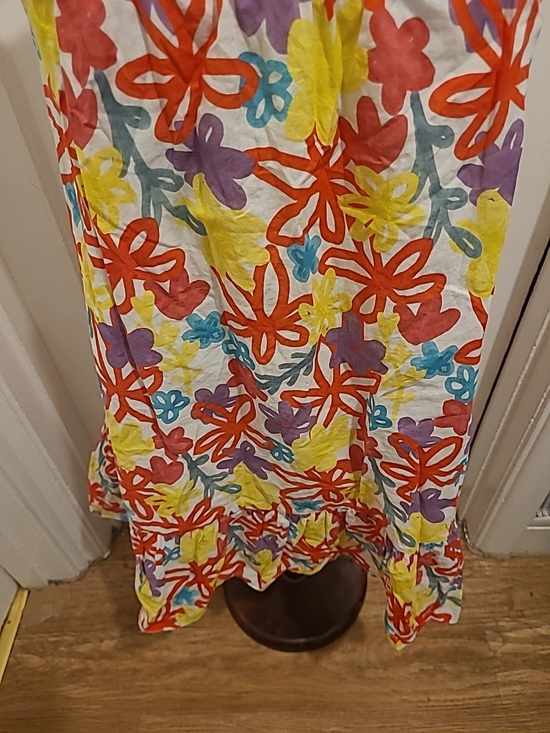 Ladies Primark Size 8 Bright Coloured Sleeveless Dress