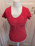 New Look Maternity 14 Orange T-shirt Shirt Sleeve
