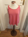 Ladies Shein Size Large Pink Racer Back Sleeveless Top