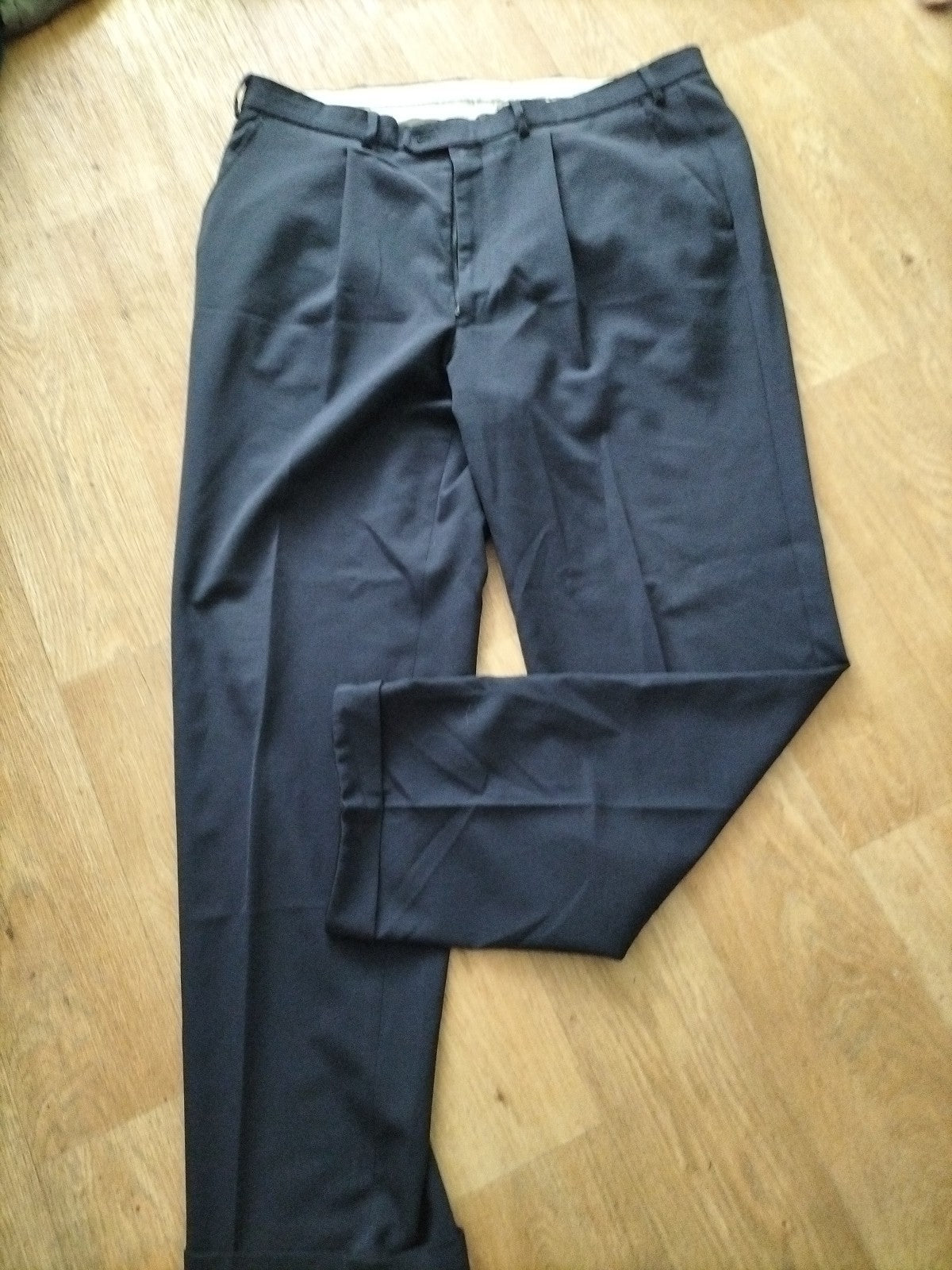 Mens Oscar Jacobson Size 40" Navy Formal Smart Trousers