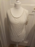 Ladies Next Size Small Short Sleeved White Tee