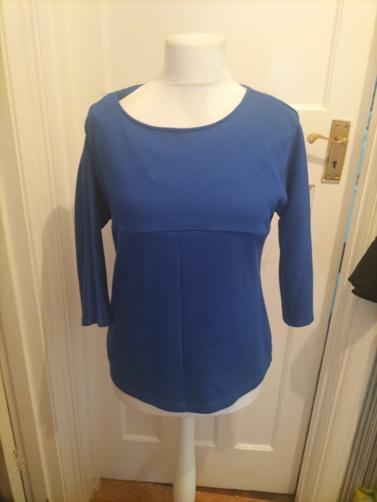 Ladies Betty Barclay Collection Size 12 Deep Blue Half Sleeved Blouse