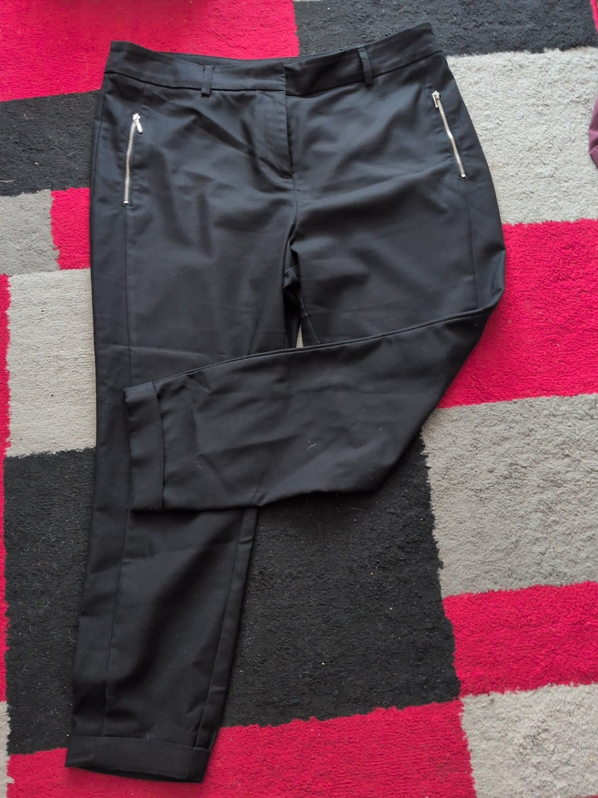 Papaya 16 Black Smart Trousers