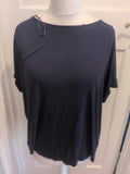 Tu Woman 20 Navy Stretch Short Sleeve T-shirt