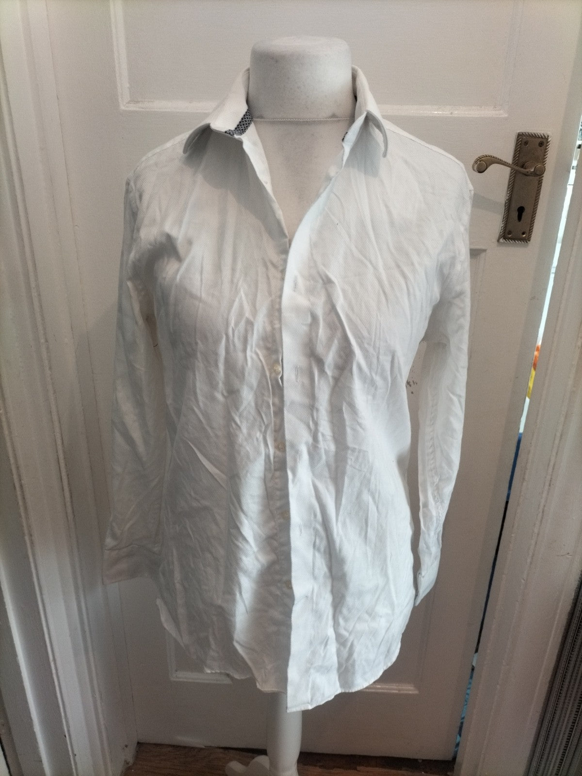 Next Signature 16" Slim Fit White Long Sleeve Shirt
