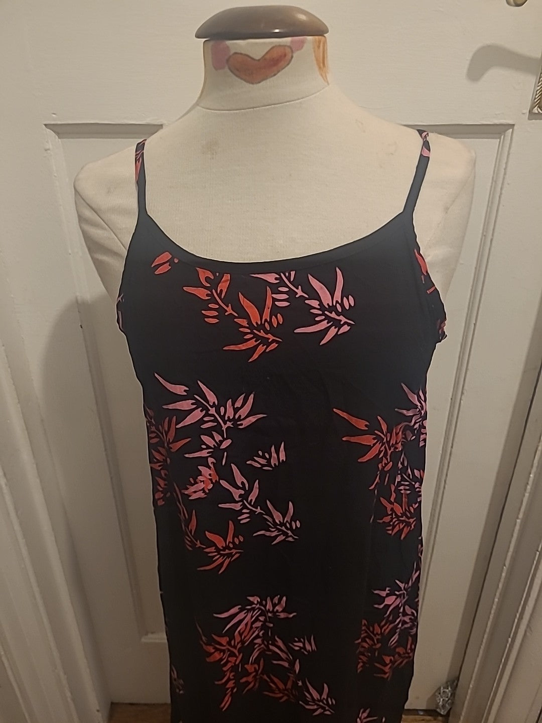 Ladies Oasis Size Small Black Strappy Sleeveless Dress