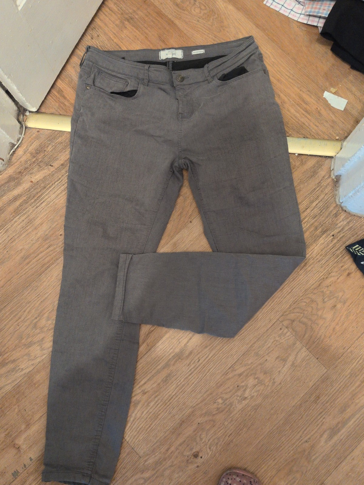 Fat face 16 Grey Five Pocket Jeans Straight