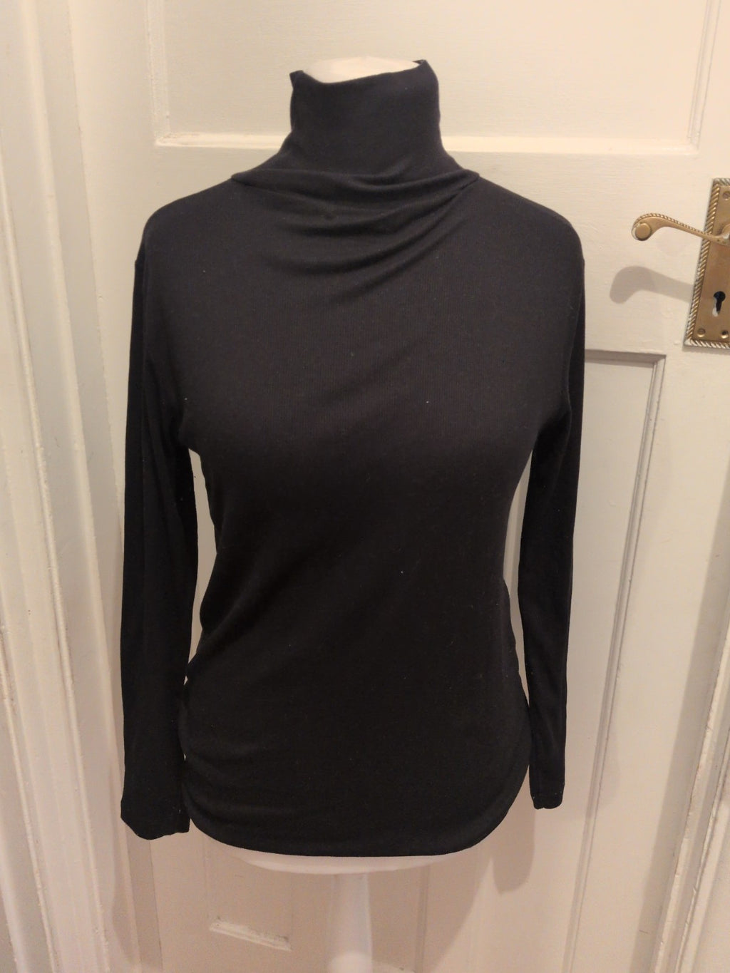 Debenhams 16 Black Long Sleeve High Neck Jumper