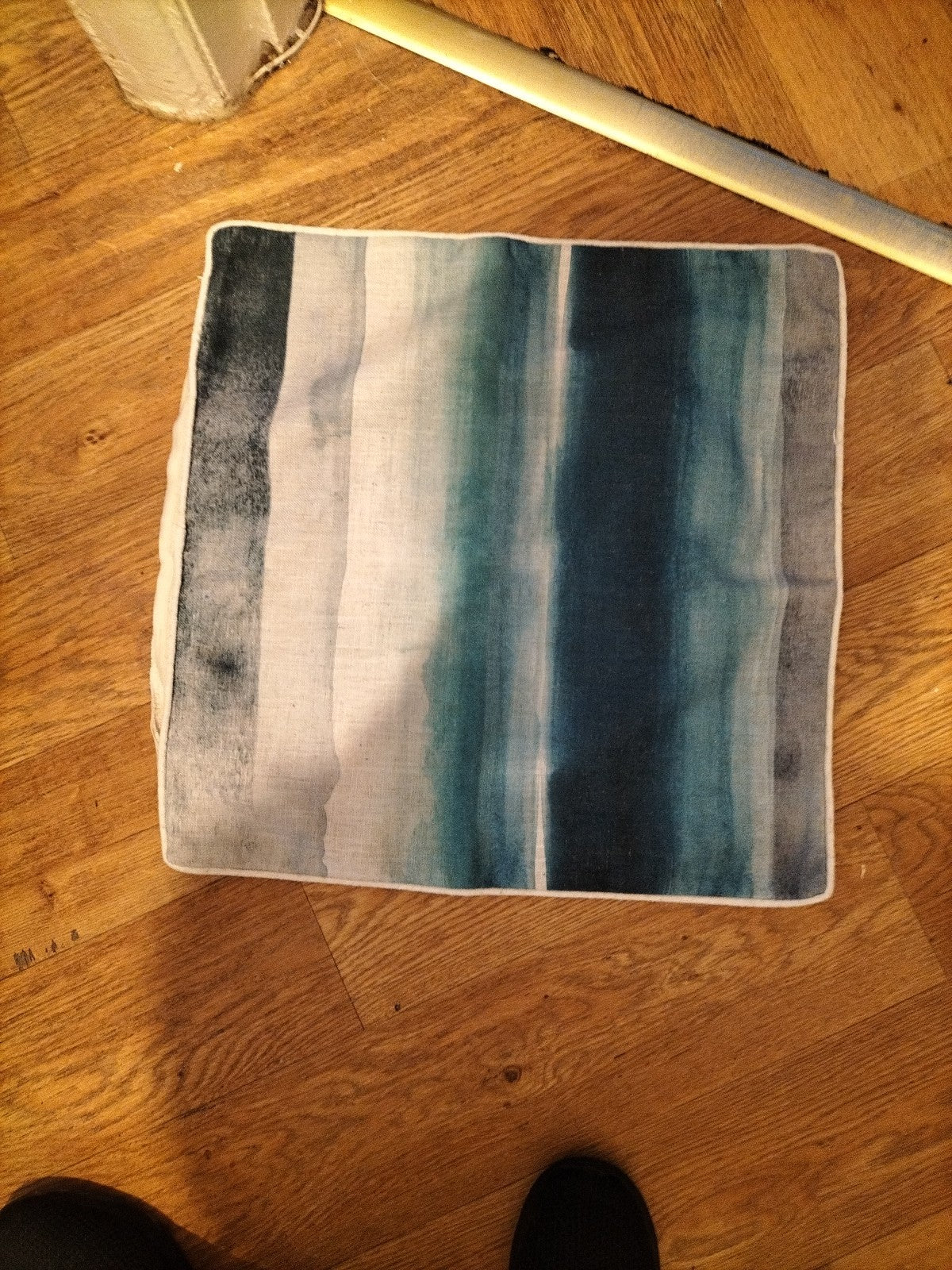 Turquoise White And Blue Cushion Cover