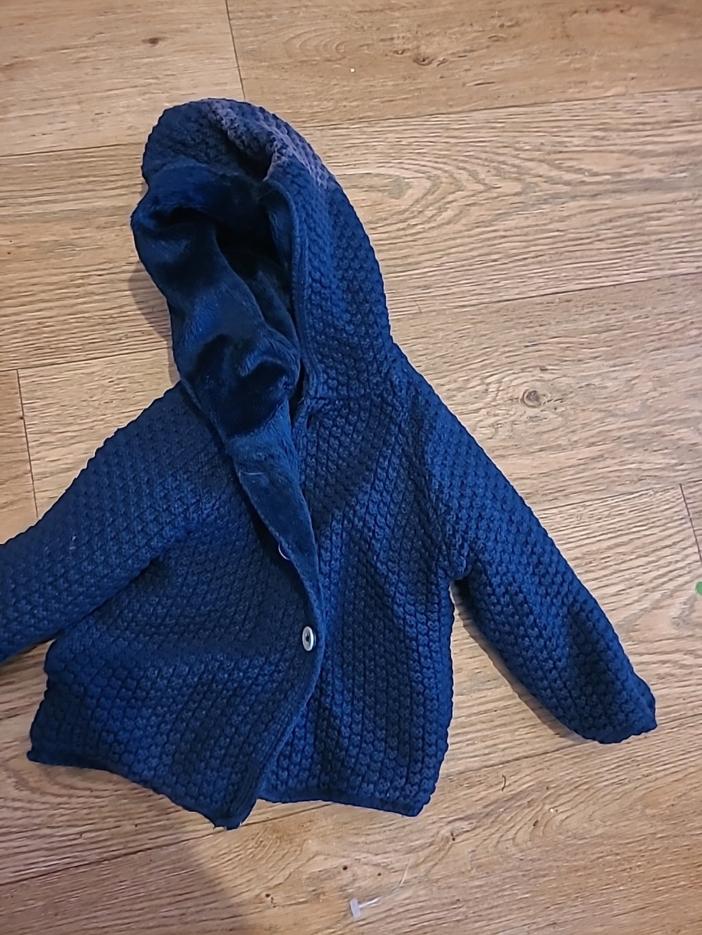 Boys Tu Age Up To 3 Months Navy Fleece Lined Jacket