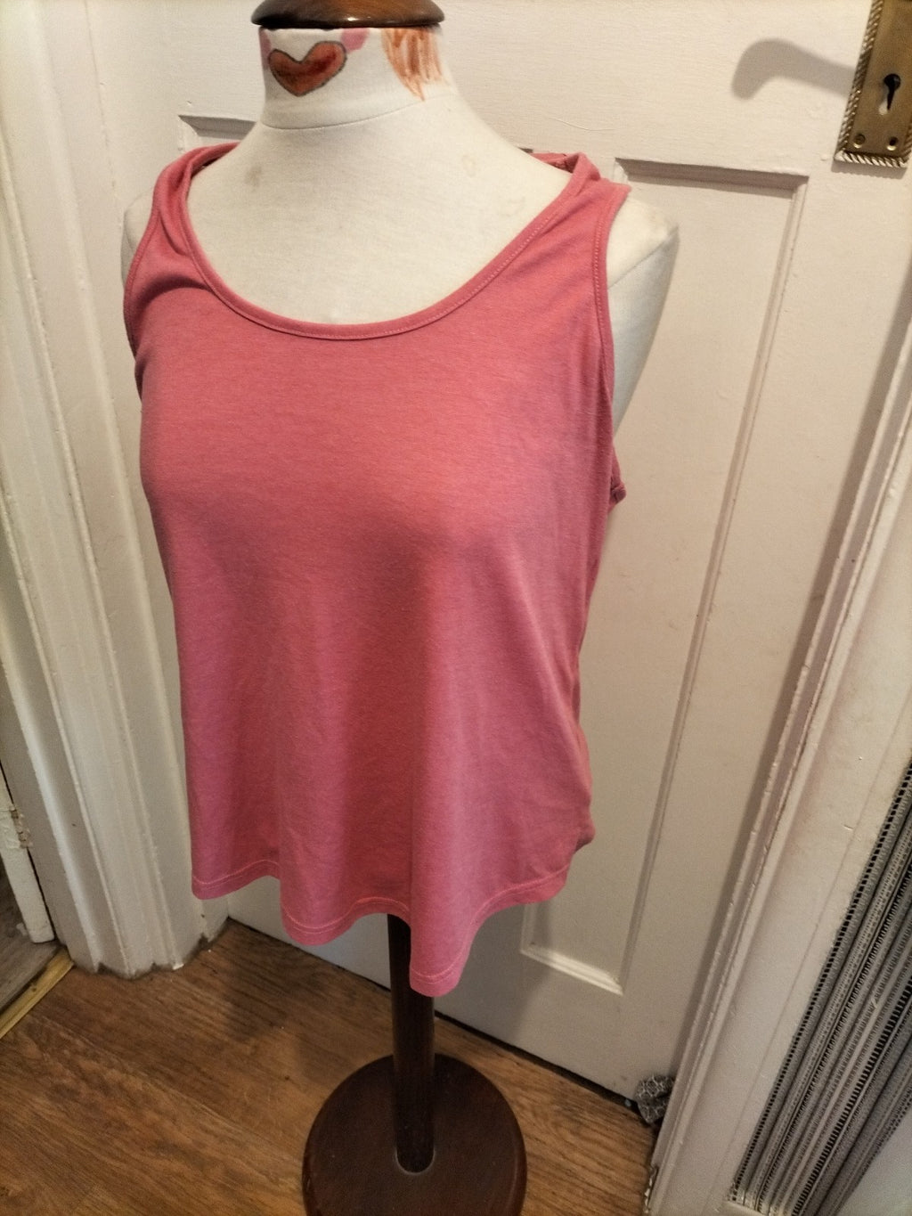Ladies Shein Size Large Pink Racer Back Sleeveless Top