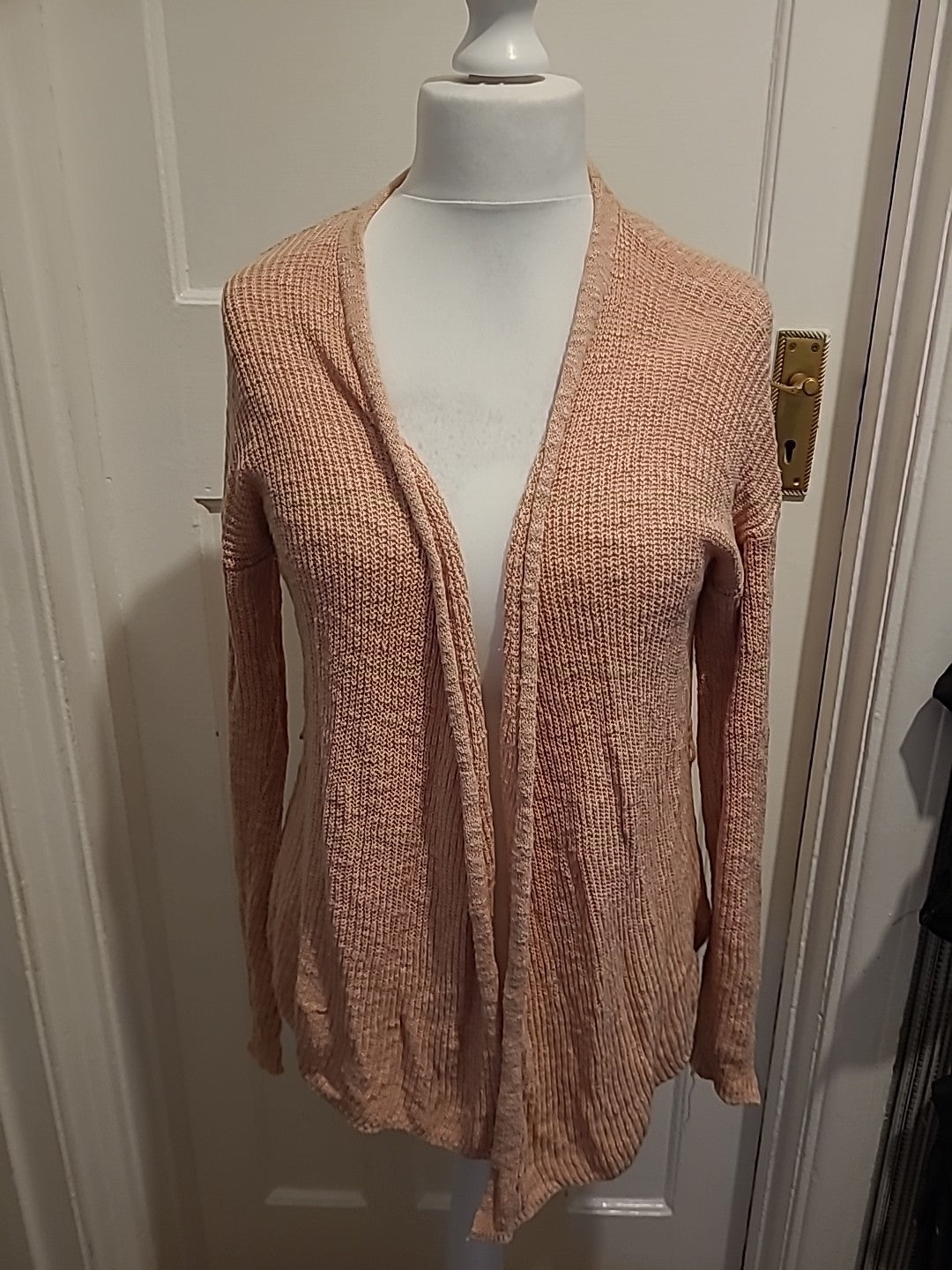 Ladies Primark Size 10-12 Blush Long Sleeved Cardigan