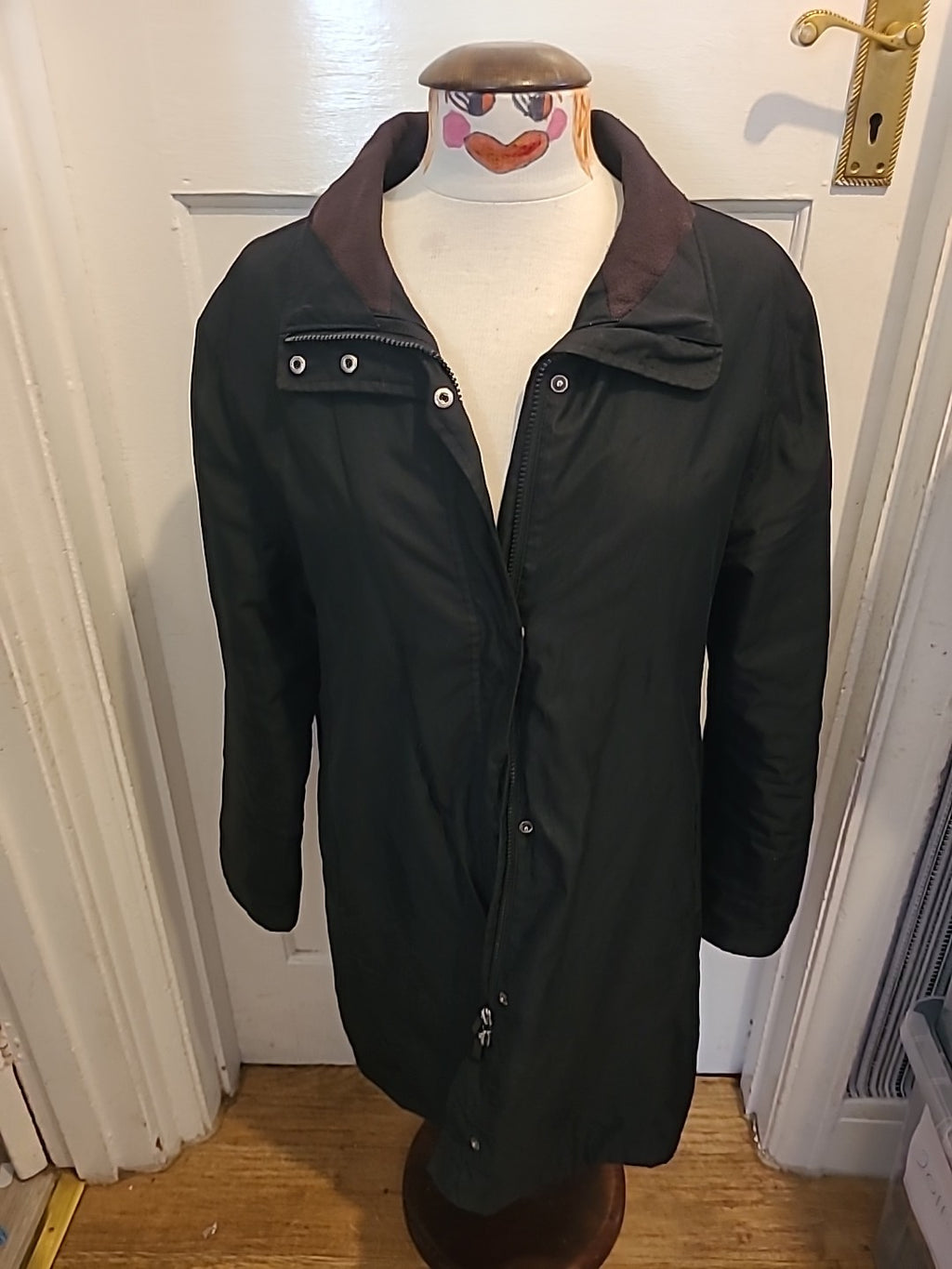 Ladies Next Size 12 Black Lined Long Sleeved Coat