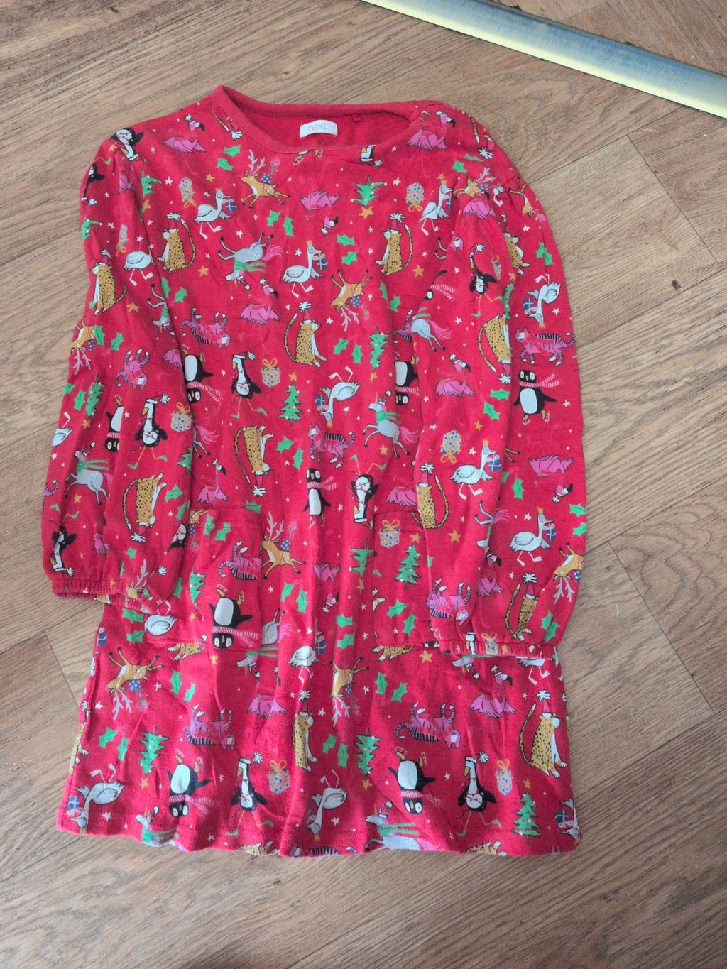 Next 7 Years Red Unicorn Penguin Dress