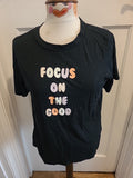 Ladies Primark Size 12/14 "Focus On The Good" Tshirt