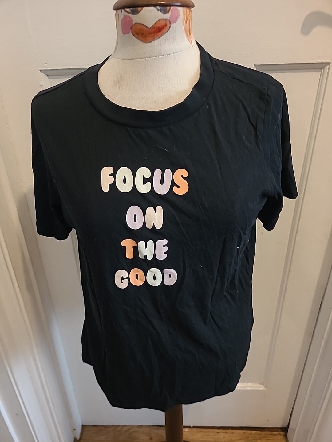 Ladies Primark Size 12/14 "Focus On The Good" Tshirt