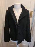 Ladies Wallis Size 16 Black Lined Collared Jacket