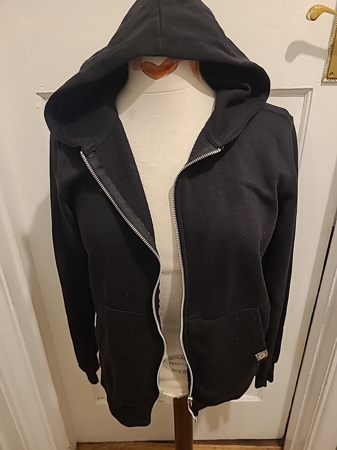 Mens Juice O Size XS Black Zipper Through Jacket