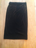 Ladies Peacocks Size 10 Velvety Elasticated Pencil Skirt