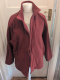 Ladies Cotswold Collection Size XL Burgundy Collared Full Zip Jumper