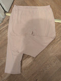 Ladies Size XL Pink Elasticated Crop Leggings Straight