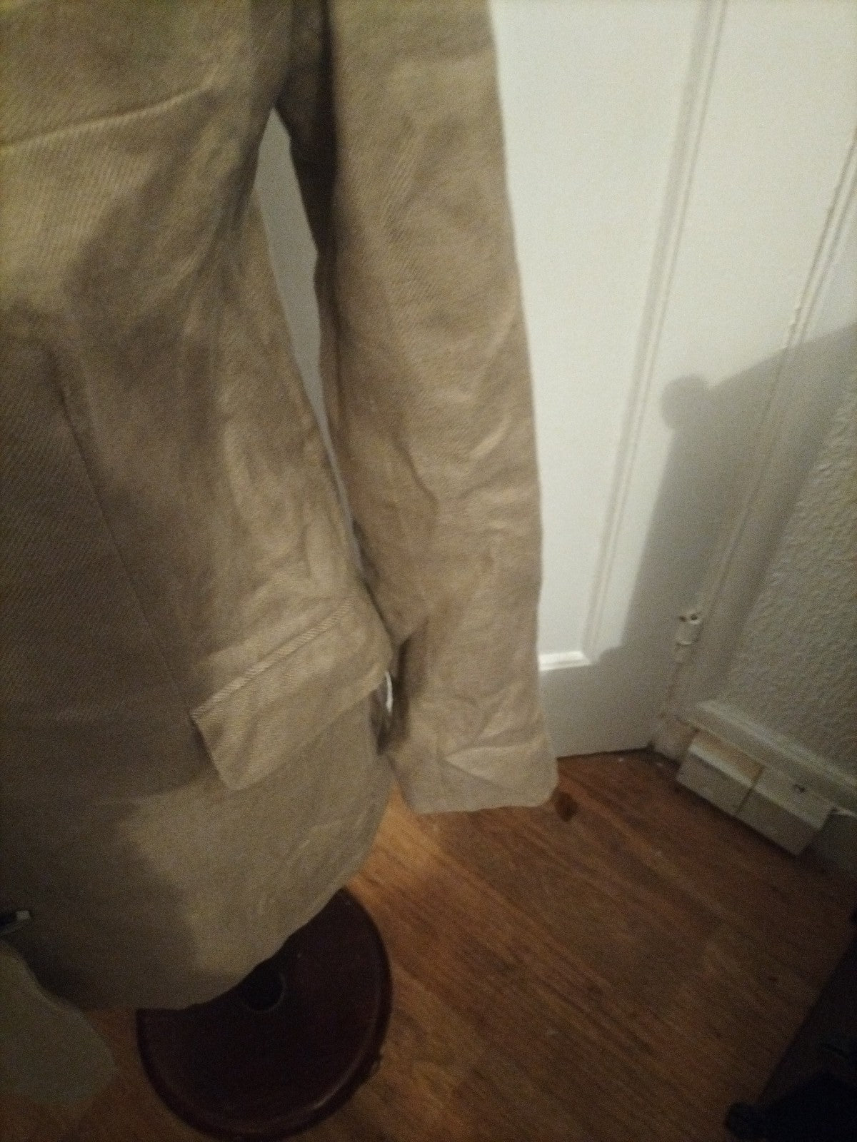 Ladies Laura Clement Size 12 Beige Lined Padded Jacket