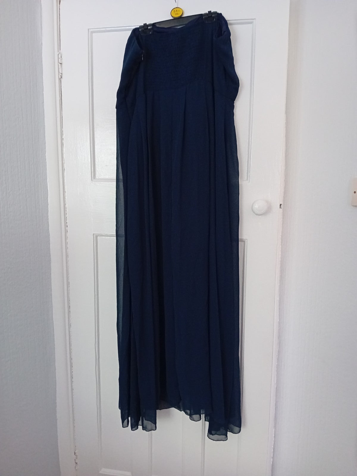 Ladies Strapless Navy Long Evening Dress Size 22 AX PARIS  free Delivery