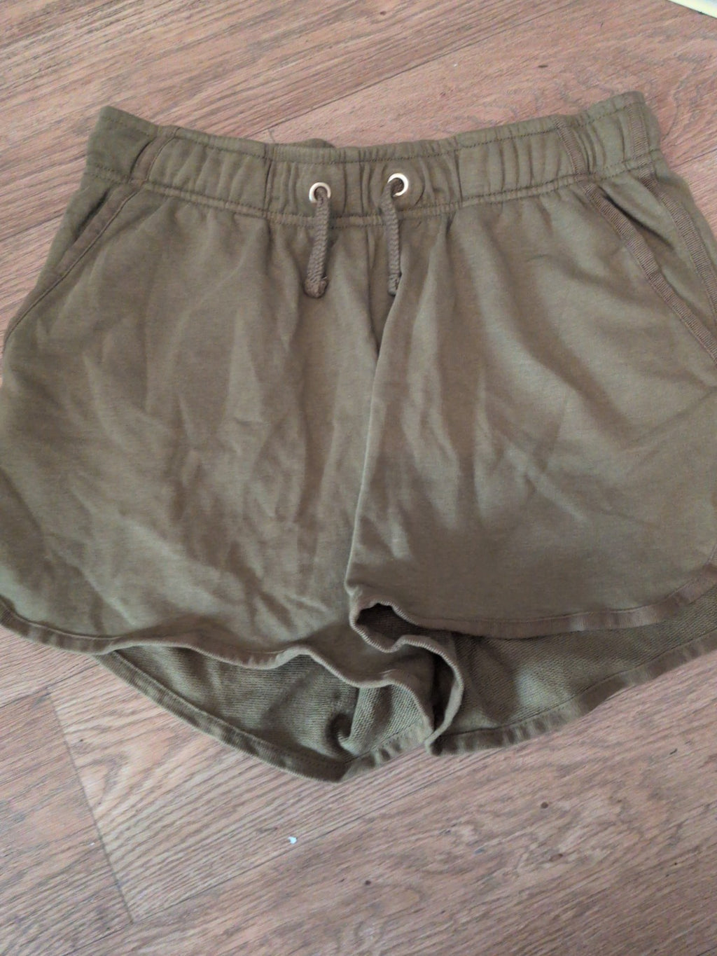 George 14-16 Dark Khaki Bronze Elasticated Sweat Shorts