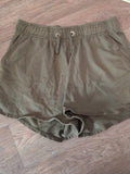 George 14-16 Dark Khaki Bronze Elasticated Sweat Shorts