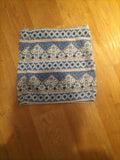 Ladies Divided H&M Size 8 Blue Aztec Mini Skirt
